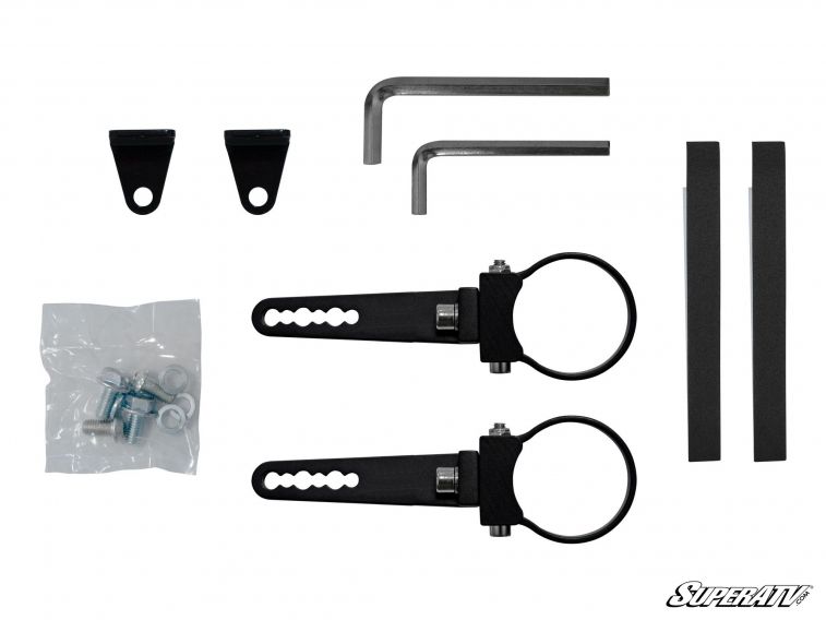 3 Panel Rear View Mirror With 1.75" Clamps