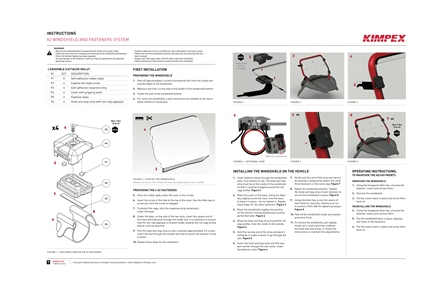 Kimpex X2 Series full winsdhield and clamp system - GP Fits Polaris