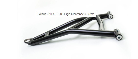 POLARIS RZR XP 1000 HIGH CLEARANCE LOWER A-ARMS BLACK