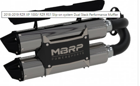 2018 - 2021 RZR XP 1000 / RZR RS1 Performance Series Dual Slip-on