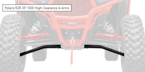 POLARIS RZR XP 1000 HIGH CLEARANCE  LOWER A-ARMS BLACK