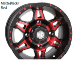 HD Alloy HD7 14" Matte Black - Red