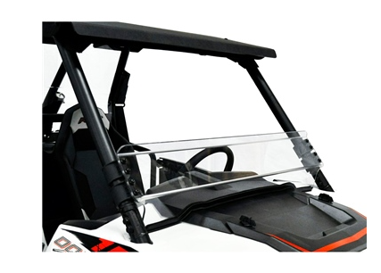 Direction 2 Short Windshield - Scratch Resistant Fits Polaris