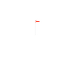 SAFETY FLAG 6' FIBERGLASS SHAFT w/ Stud MT