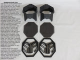 WARRIOR RISER DUAL INTAKE SNORKEL KIT FOR POLARIS RZR XP 900 2 & 4 SEATERS 2011-2014