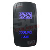 Illuminated On/Off Rocker Switch Cooling Fans
