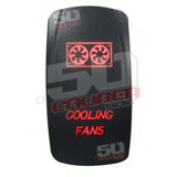 Illuminated On/Off Rocker Switch Cooling Fans