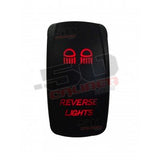 Illuminated On/Off Rocker Switch Reverse Lights