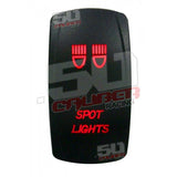 Illuminated On/Off Rocker Switch Spot Lights