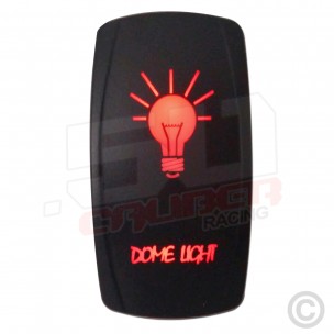 On/Off 50 Caliber Racing Dome Light LED Rocker Switch