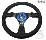 BAU Black Leather Steering Wheel