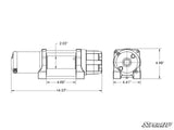 6000 Lb. Black Ops UTV/ATV Synthetic Rope Winch