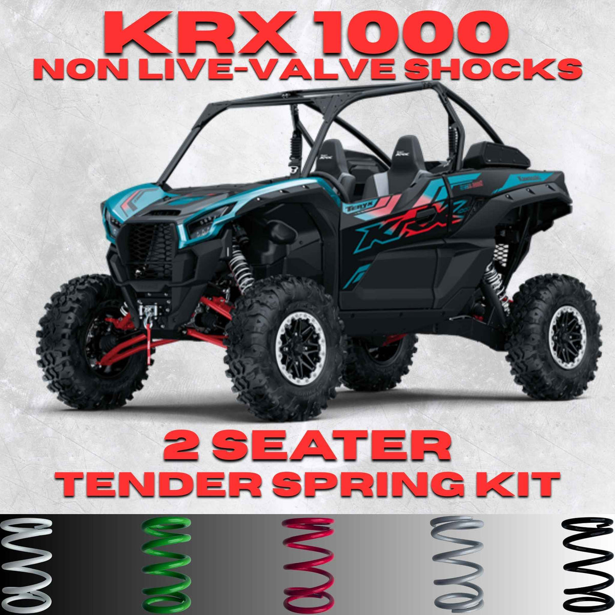 Kawasaki KRX 1000 2 Seat Tender Spring Upgrade Kit (non live or live valve)