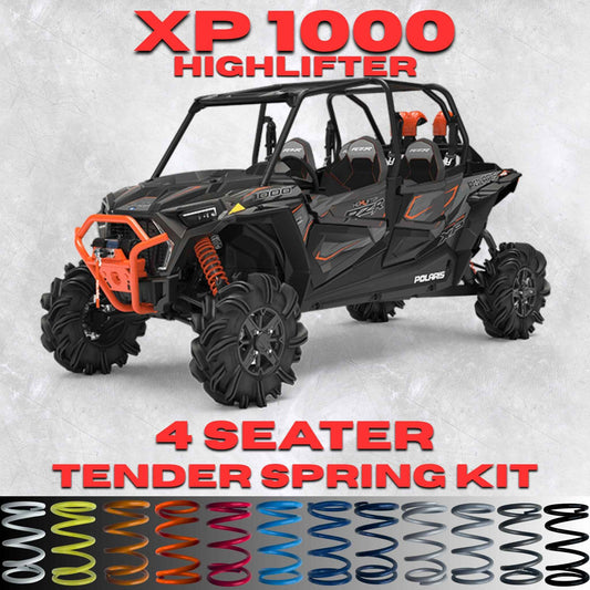 4 SEAT RZR XP 1000/HIGH LIFTER/Turbo (Walker Evans only) TENDER SPRING SWAP KIT