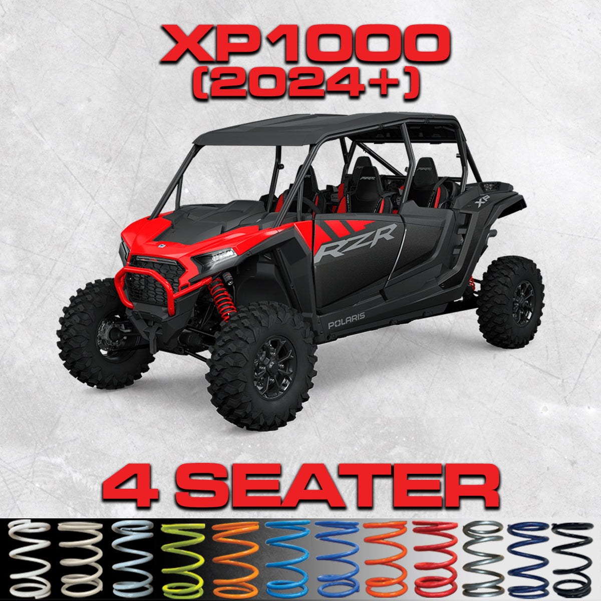 POLARIS RZR 1000 XP 4 SEATER (w/Walker Evans Shocks) TENDER SPRING SWAP KIT 2024+ (Copy)