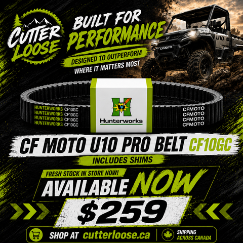 Hunterworks NEW CF Moto U10 Pro Belt CF10GC-w/shims