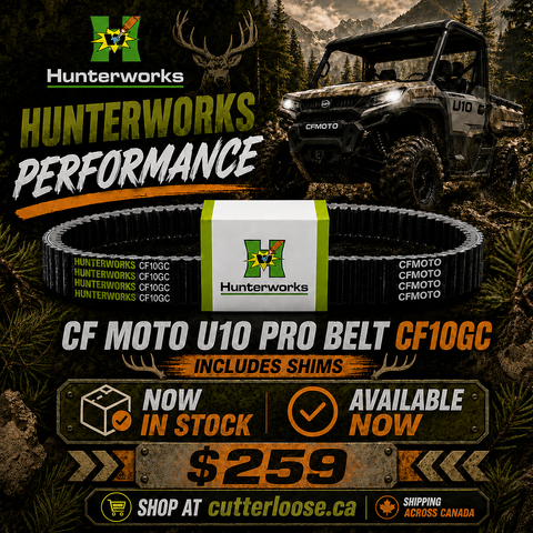 Hunterworks Exclusive CF Moto U10 Pro Belt CF10GC-w/shims