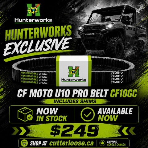 Hunterworks Exclusive CF Moto U10 Pro Belt CF10GC-w/shims