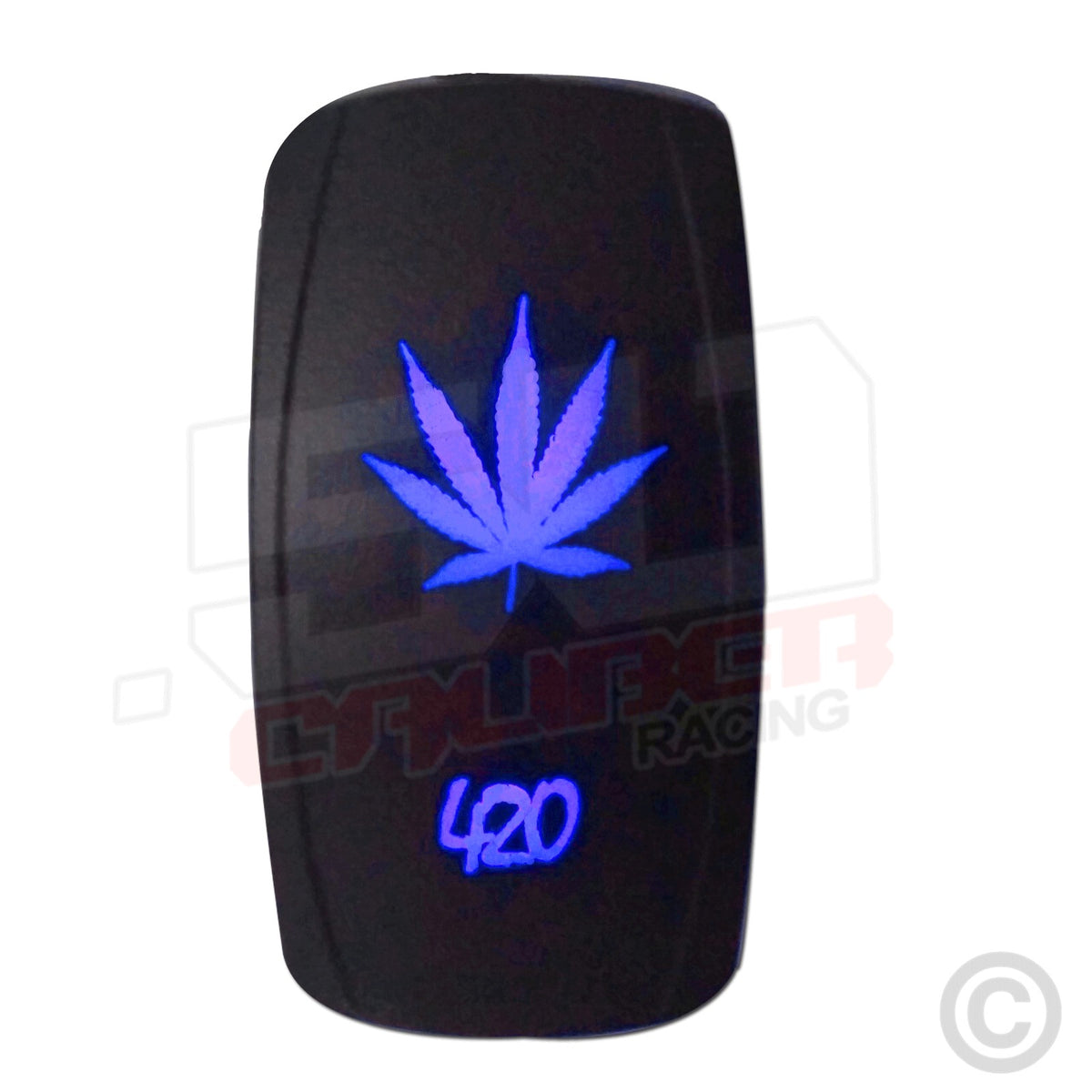 50 Caliber Racing On/Off 420 Leaf LED Rocker Switch