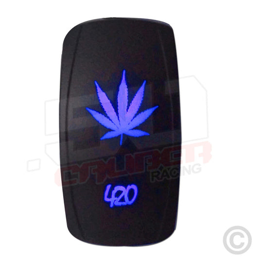 50 Caliber Racing On/Off 420 Leaf LED Rocker Switch