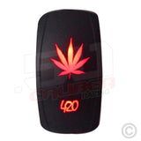 50 Caliber Racing On/Off 420 Leaf LED Rocker Switch