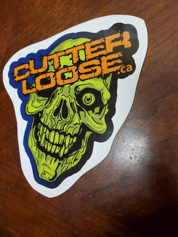 Sticker- Green Skull