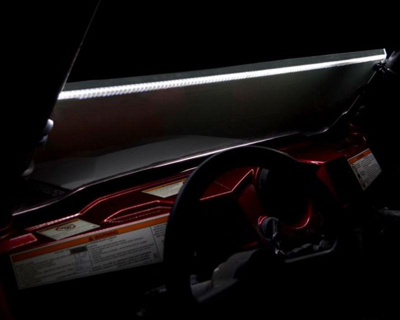 White UTV LED Windshield Light Strip