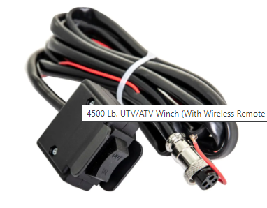 4500 Lb. Synthetic Rope ATV Winch -With Wireless Remote