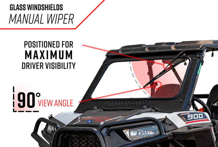 Polaris RZR XP 1000 Glass Windshield