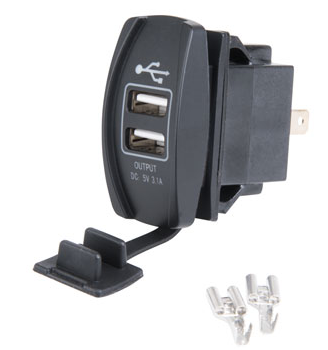 Tusk Accessory Rocker Switch Dual USB Port