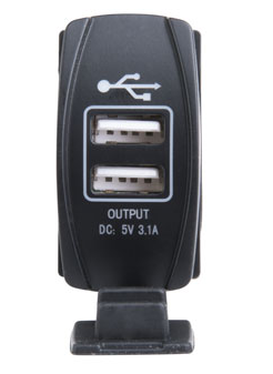 Tusk Accessory Rocker Switch Dual USB Port