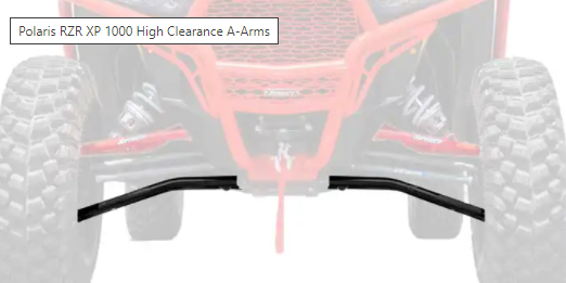 POLARIS RZR XP 1000 HIGH CLEARANCE  LOWER A-ARMS BLACK