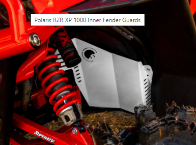 POLARIS RZR XP 1000 INNER FENDER GUARDS