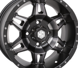 STI HD7 14" Alloy Wheels Matte Black/Orange