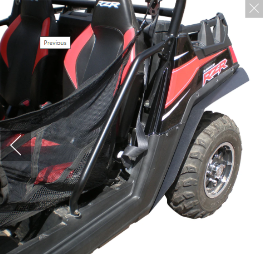 POLARIS RZR 800 FENDER FLARES (50" WIDE MODELS) (2009-2014)