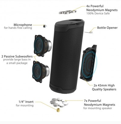 BoomBottle Magic Mount Speaker