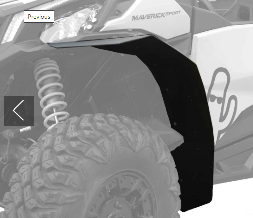 CAN-AM MAVERICK SPORT MAX COVERAGE FENDER FLARES (2019-2021)