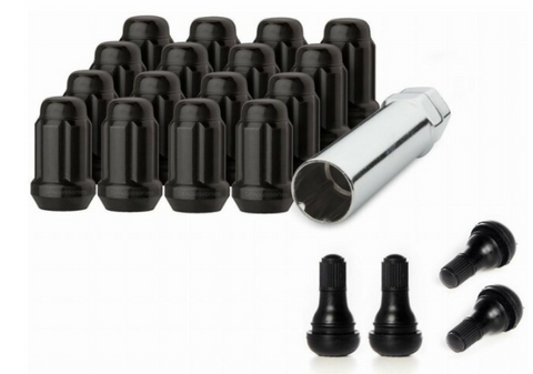 ATV/UTV Wheel Lug Nut Kit w/Valves (Black)