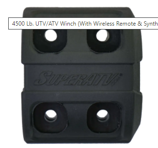 4500 Lb. Synthetic Rope ATV Winch -With Wireless Remote