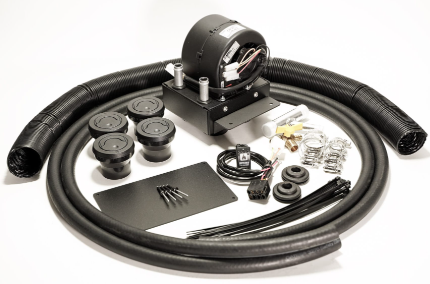 Polaris RZR XP Turbo Cab Heater with Defrost for Machines with Glovebox Subwoofer (2019-Current)