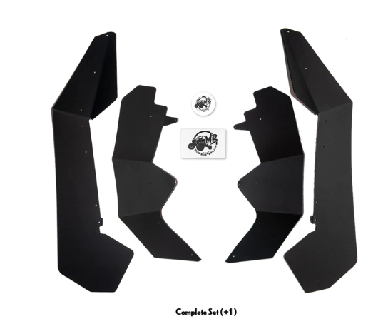 POLARIS RZR PRO XP FENDER FLARES (MAX COVERAGE WITH ADDITIONAL 1") (2 AND 4 SEAT)