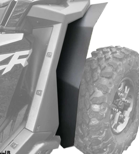 POLARIS RZR PRO XP FENDER FLARES (MAX COVERAGE) (2 AND 4 SEAT)