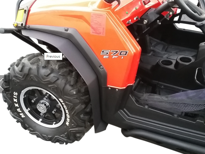 Polaris RZR 570 HDPE Fender Flares