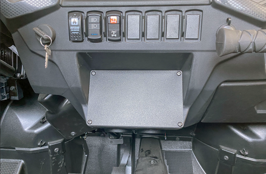 Polaris RZR XP Turbo Cab Heater with Defrost for Machines with Glovebox Subwoofer (2019-Current)