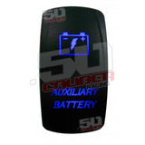 Illuminated On/Off Rocker Switch Auxiliary Battery