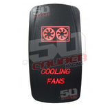 Illuminated On/Off Rocker Switch Cooling Fans