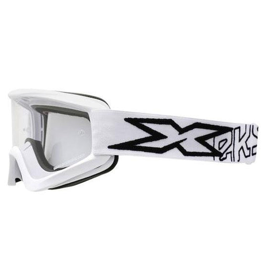 Flat Out EKS Matte White Goggles