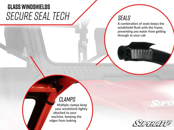Polaris RZR: 900/XP 1000/XP/S 1000 Turbo Glass Windshield