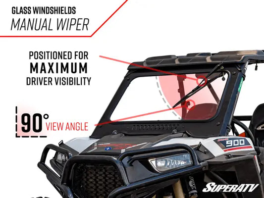 Polaris RZR: 900/XP 1000/XP/S 1000 Turbo Glass Windshield
